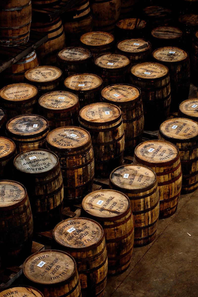 Aberargie whisky barrels